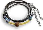 [Eslinila] Boho Handmead Wrist Strand Bracelets, Natural Energy Gemstone Wrap Bracelet Aesthetic Ankle Bracelets for Women Men