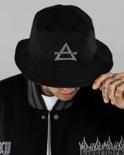 [Lucid] Lucid Men's Alert Bucket Hat in Grey/Black One Size Grey/Black
