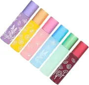 BATHVEVE 6Pcs Essential Oil Roller Bottles Liquid Roller Bottles for Perfume Fragrance Portable Leak Travel Containers