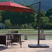 Outdoor Patio 4-Piece Cantilever Offset 3M Umbrella Base Stand Weight Water Sand