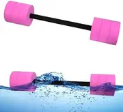 Hikeen Aquatic Exercise Dumbbells Water Dumbbell Pool Resistance Aquatic Fitness Barbells With 4 High-Density EVA Foam Pool Weights Dumbbells, for Water Aerobics Weight Loss