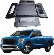 MHXJQY Tonneau Cover Pickup Truck Topper Bed Cap Canopy Compatible For Nissan TITAN 2017-2025 Bed Cover with Lock Hardtop accessories 5.5FT Standard Box / 6.5FT Long Box(6.5ft Side Glass Sliding Windo