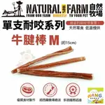 NATURAL FARM 自然牧場 單支耐咬-牛腱棒M 低溫慢烘 狗潔牙骨 狗零食『 AYUMI』【9月限時★全館1500免運 領券再現抵!!】