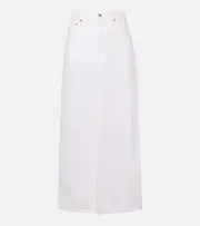 [Agolde] Agolde Leif denim maxi skirt XS white