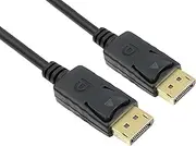 PremiumCord 16K DisplayPort 2.0 Cable M/M 1.5 m, DisplayPort to DisplayPort, 80Gbps, Video 16K@60Hz, 8K@120Hz, 4K@144Hz 2160p, HDCP 2.2, Gold-Plated Connectors, Black