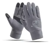 Outdoor Thicker Men'S And Women'S Cold-Proof Touch Screen Riding Gloves - Grey