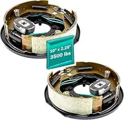 JADODE 1 Pair 10" x 2-1/4" Trailer Electric Trailer Brake Assembly for 3500 lbs Heavy Duty Electric Trailer Brake Kits 10" x 2.25" Left and Right