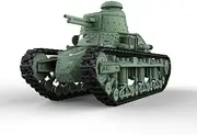 MRY-SFW 1/72 25mm Military Model Kit Japan Renault Otsu 37mm Sogekihou Light Tank
