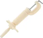 Healeved Holder Wig Holder for Display Mannequin Stand Mannequin Head Clamp Holder Wig Stand Holder Wig Mannequin Head Holder Mannequin Head Stand Holder Wig Clamp Stand Iron Beige