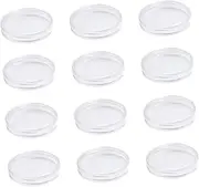 MAGICLULU 12PCS coin box airtight coin capsules coin holder case coin capsules coin collection book 45mm coin capsule clear stand Useful Coin Holder Acrylic Storage rack portable