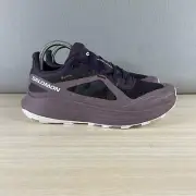 Salomon Ultra Flow Gore Tex Trail Running Shoes Women's Size 8 Purple & Black