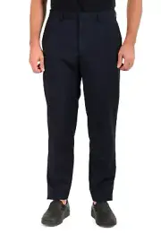 Hugo Boss Men's "Pirko4" Mohair Wool Blue Tuxedo Style Dress Pants