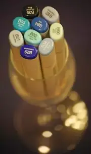 COPIC SKETCH MARKERS - BEAUTIFUL BLUES SET OF 9