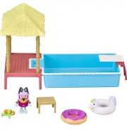 Bluey Pool Playset and Figure, 2.5-3 inch Articulated Figure and Accessories