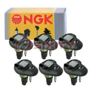 6 pc NGK Ignition Coil for 2005-2009 Saab 9-7x 4.2L L6 Spark Plug Wire Boot sj (for: Saab)