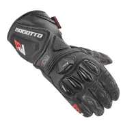 Monza Perforated Black Motorcycle Gloves