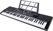 uxcell 61-Key Light-Up Keyboard Piano for Beginners, Black