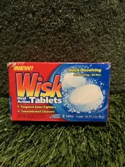 Wisk Dual Action Tablets Laundry Detergent 2 Pack Discontinued 2000 New