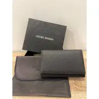 在飛比找蝦皮購物優惠-喬治傑生 GEORG JENSEN 皮革名片夾