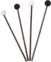 FRCOLOR 2 Pairs Drum Mallet Rubber Head Sticks for Steel Tongue Drum Compact Percussion Instrument Accessory Lightweight and Portable Design for Musicians
