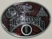 Belt Buckle "LED ZEPPELIN" Music. Grey Color. Fit 4 cm Belt, DIY. Free Shipping.