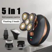 Bald Head Electric Shaver 5 in 1 4D Men Rechargeable Beard Hair Trimmer Clipper