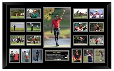 TIGER WOODS SIGNED LIMITED EDITION FRAMED MEMORABILIA