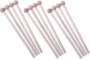 Kisangel 12Pcs Wooden Percussion Mallets for Xylophone Glockenspiel Durable Music Sticks for Beginners Musicians for Adults Playing Instruments