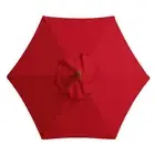 AU Just The Umbrella Cloth Red 3 Meters 6 Bones Outdoor Sun Umbrella Sunshade