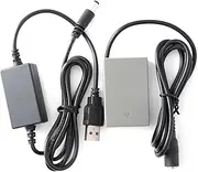 Cameras Dummy Battery, DC-Coupler Power Adapter Kit with USB Cable for Olympus E-PL9 E-M10