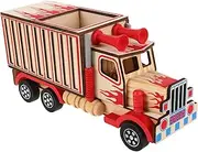 Yardwe Miniature Truck Figurine Desk Decor Model Handicraft for Home Office Decorative for Living Room Bedroom Birthday