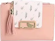 [WTCBQC] Card Holder Womens Wallet Classic Ladies Vintage Design Leather Compact Size Mini Portable Large Capacity Fashion Cute Wallets Gift Coin Purse