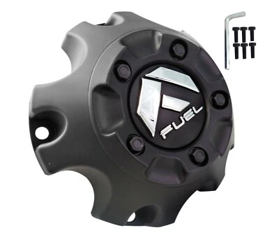 Fuel Offroad Flat Black Wheel Center Cap # 1002-33B (1 CAP) NEW + BOLTS !