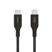 Belkin BoostCharge Fast Charging 1M USB-C To USB-C Braided Cable 240W - Black