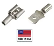 Hi Temp (100 Pack) 22-18 Ga (F/M) Quick Connector 900°F Made in USA 1/4"