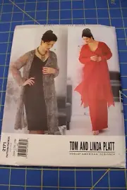 Vogue Pattern #2171 Tom/Linda Platt Size 20W, 22W, 24W, Misses' dress & Jacket