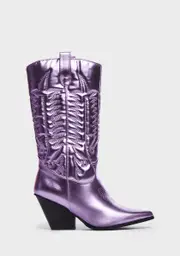Metallic Lavender Western Beauty Cowboy Boots