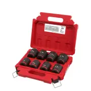 Milwaukee Tool 8PCSHOCKWAVE Impact Duty 3/4" Drive SAE Standard 6 Point Socket S