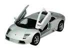 WELLY LAMBORGHINI MURCIELAGO SILVER 1:34 DIE CAST METAL MODEL NEW IN BOX 42317