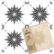 ESTRELLA Tile reusable PLASTIC Stencil // Moroccan Geometric // Floor Wall