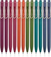 Mr. Pen- Ballpoint Pens, 12 Pack, Vintage Color Barrels, Black Ink, Cute for Journaling, Aesthetic, Smooth Writing, Ball Point