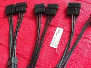 2 Pcs ATX IDE Molex Power Dual 4 To 6 Pin PCIe Video Card Adapter Cable -EVGA