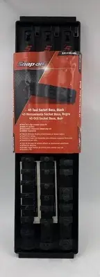 Snap On Twist Lock Socket Rail Tray (1/2, 3/8, and 1/4") (Gloss Black)