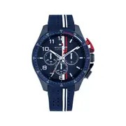 Tommy Hilfiger Bank Blue Silicone Blue Dial Men's Watch 1792169