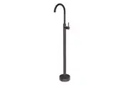 Pentro Round Gun Metal Grey Solid Brass Freestanding Mixer
