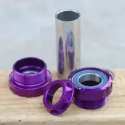 PROFILE RACING BMX EURO EXTERNAL BOTTOM BRACKET KIT PURPLE 22mm OUTBOARD