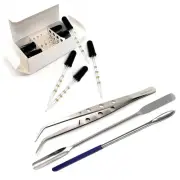 15pc Cosmetic Lab Spatulas Liquid Droppers Makeup Mixing Cream Scooping Spatulas