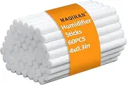 60PCS Humidifier Stick Filter Refill - Mini Air Diffuser Pure Wicks Refill Cotton Filter Sticks Replacement Wicks for Small Portable Humidifier Diffuser in Office Bedroom Home