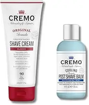 CREMO - Barber Grade Shave Regime |Shave Cream & After Shave Balm