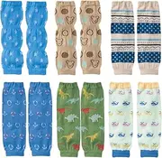 kilofly 6pc Soft Thin Summer Knee Pads Socks Sleeve Leg Warmers Gift Value Pack